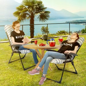 Kadax Fotel Leżak Ogrodowy Plażowy Regulowany 110kg 8