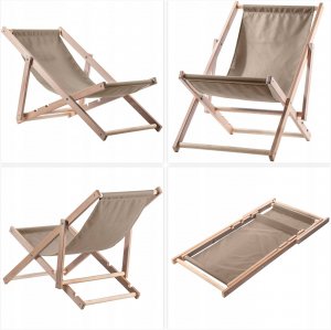 Kadax KADAX Leżak drew standar Cappucino NETF001 pak2szt 4