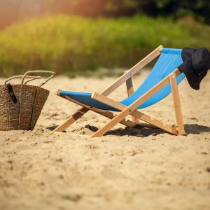Kadax KADAX Leżak Drewniany Plażowy Składany Leżaki 2szt 5