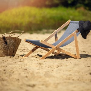 Kadax KADAX Leżak Drewniany Plażowy Składany Leżaki 2szt 8
