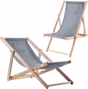 Kadax KADAX Leżak Drewniany Plażowy Składany Leżaki 2szt 9