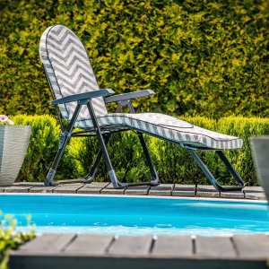 Kadax Leżak Fotel Ogrodowy Plażowy Regulowany 150kg 2