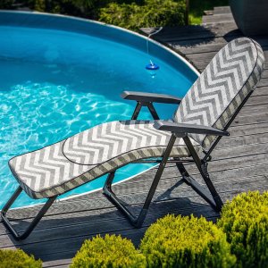 Kadax Leżak Fotel Ogrodowy Plażowy Regulowany 150kg 5