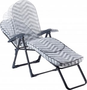 Kadax Leżak Fotel Ogrodowy Plażowy Regulowany 150kg 8