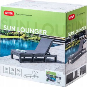 Kadax Keter Leżak Ogrodowy Regulowany Z Materacem 2szt 5