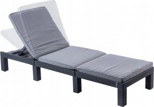 Kadax Keter Leżak Ogrodowy Regulowany Z Materacem 2szt 8