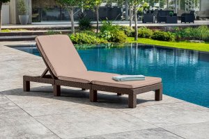 Kadax Keter Leżak Ogrodowy Regulowany Z Materacem 2szt 6