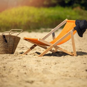 Kadax Leżak Ogrodowy Fotel Plażowy Składany Drewniany 8