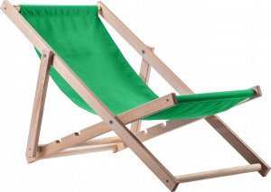 Kadax Leżak Ogrodowy Fotel Plażowy Składany Drewniany 1
