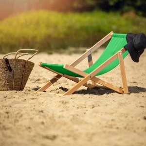 Kadax Leżak Ogrodowy Fotel Plażowy Składany Drewniany 8