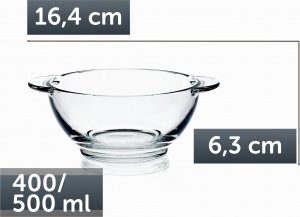 Kadax Bulionówka Miseczka Do Zupy Szklana 400ml 1szt 2