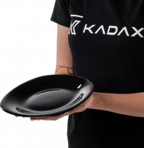 Kadax Talerz Deserowy 21,5 cm Czarny Talerzyk Do Ciasta 6