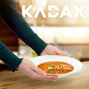 Kadax Talerz Obiadowy Głęboki Do Zupy Biały 23cm 1szt 4
