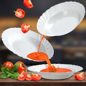 Kadax Talerz Obiadowy Głęboki Do Zupy Biały 23cm 1szt 5