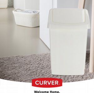 Kosz na śmieci Kadax Curver Kosz Na Śmieci Uchylny 50 L Biały 2