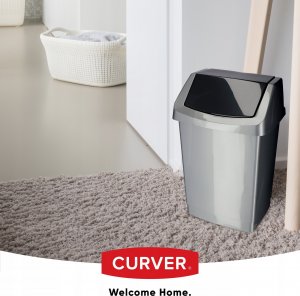 Kosz na śmieci Kadax uchylny szary 2