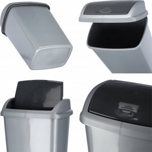 Kosz na śmieci Kadax uchylny grafitowy 2