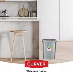 Kosz na śmieci Kadax uchylny grafitowy 4