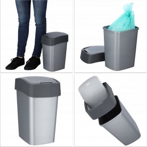 Kosz na śmieci Kadax grafitowy 3