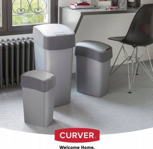 Kosz na śmieci Kadax grafitowy 4