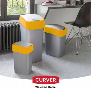 Kosz na śmieci Kadax uchylny szary 4