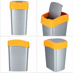 Kosz na śmieci Kadax uchylny szary 5