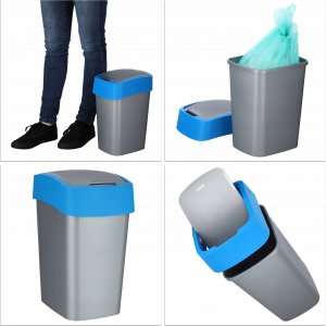 Kosz na śmieci Kadax niebieski 3