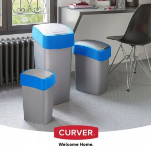 Kosz na śmieci Kadax niebieski 4