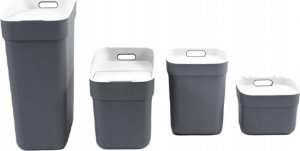 Kosz na śmieci Kadax do segregacji uchylny szary 7