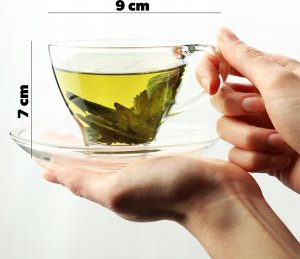 Kadax filiżanki Z spodkiem Do Kawy Herbaty 200ml 2szt. 3