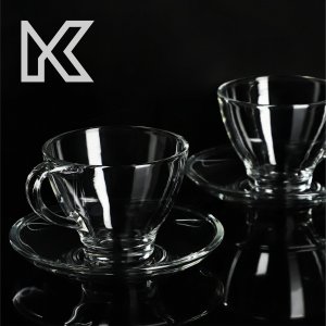 Kadax filiżanki Z spodkiem Do Kawy Herbaty 200ml 2szt. 8