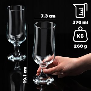 Kadax KADAX Kieliszki Szklanki Do Drinków Piwa 370ml 6x 3