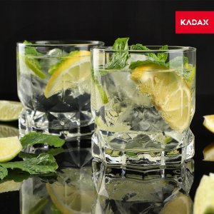 Kadax Szklanki Literatki Do Napojów Drinków 6szt. 325ml 2