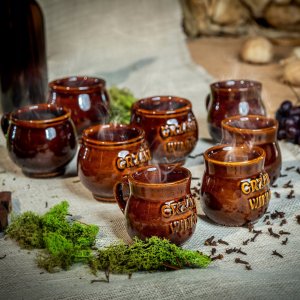 Kadax Kadax Kubki z Uchem do Grzańca Wina 300ml Zestaw 8