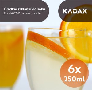 Kadax Zestaw Szklanek Na Nóżce Do Soku Deserów 300ml 6x 4