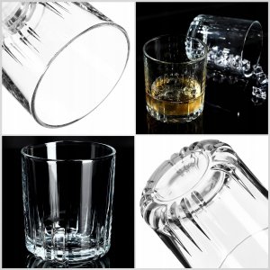 Kadax Szklanki Do Whisky Drinków Soku 280ml Zestaw 6szt 9