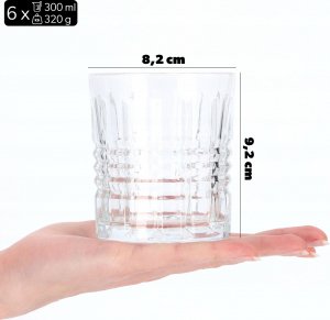 Kadax Szklanka Literatka Do Whisky Napojów Drinków 310ml 3