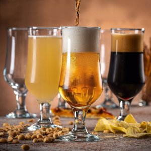 Kadax Szklanka Kufel Do Piwa Drinków Koktajli 360ml 1szt 2