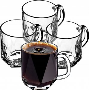 Kadax Szklanki Do Kawy Herbaty 300ml Zestaw Komplet 4szt 1