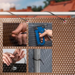 Kadax Osłona Balkonowa Technorattan Mata Na Wymiar 6