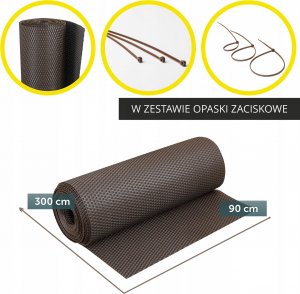 Kadax Osłona Balkonowa Mata Balkon Technorattan 0,9x3M 3
