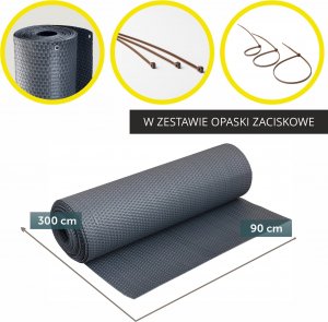Kadax Osłona Balkonowa Mata Balkon Technorattan 0,9x3M 3