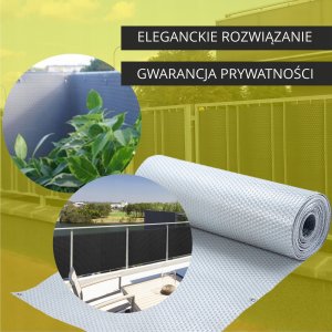 Kadax Osłona Balkonowa Mata Balkon Technorattan 1x3M 8