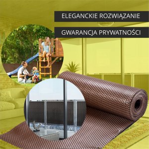Kadax Osłona Balkonowa Mata Balkon Technorattan 1x4M 7
