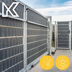 Kadax Taśma Ogrodzeniowa 255x19cm Osłona Płot Ogrodzenie 8