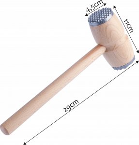 Kadax Tłuczek Młotek Do Mięsa Drewniany Dwustronny 7