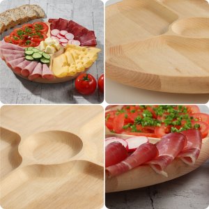 Kadax Deska Obrotowa do Serów Przekąsek Taca 4-Kom 2