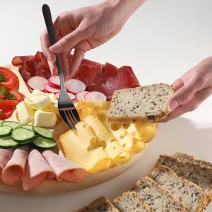 Kadax Deska Obrotowa do Serów Przekąsek Taca 4-Kom 6