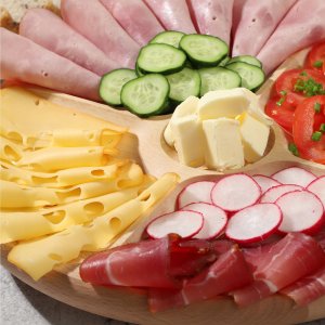 Kadax Deska Obrotowa do Serów Przekąsek Taca 4-Kom 10