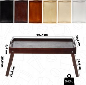 Kadax KADAX Stolik Śniadaniowy Do Łóżka Pod Laptop Taca 3